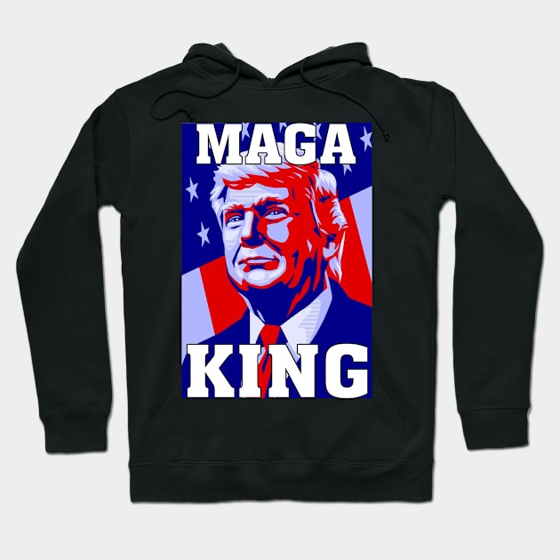 Anti Joe Biden Ultra Maga The Return Of The Great Maga King Hoodie by nikolay